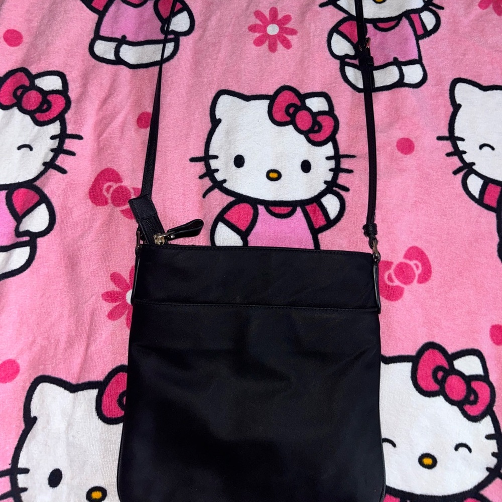 Michael Kors Kelsey Nylon Black Crossbody Handbag/Messenger Bag Purse